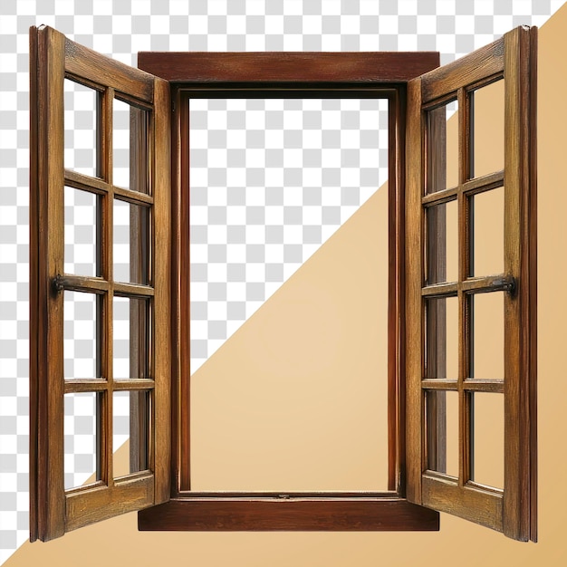 PNG Fensterblumen Holzrahmen