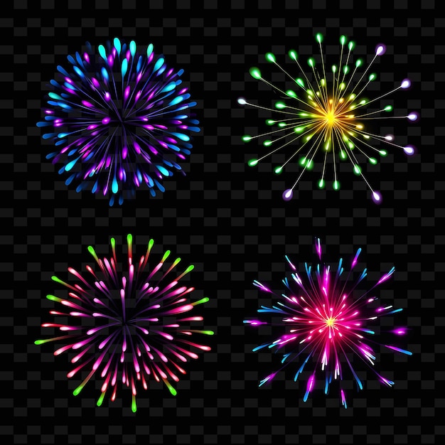 Png fireworks icon emoji com celebratory dazzling e festive e neon lines y2k shape eye catching