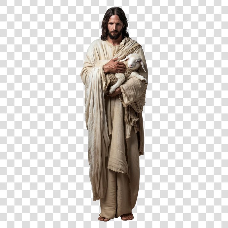 PSD png foto de jesus cordeiro fotografia compaixão