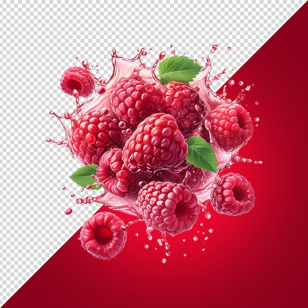 Png De Framboise Isolé Sur Fond Blanc