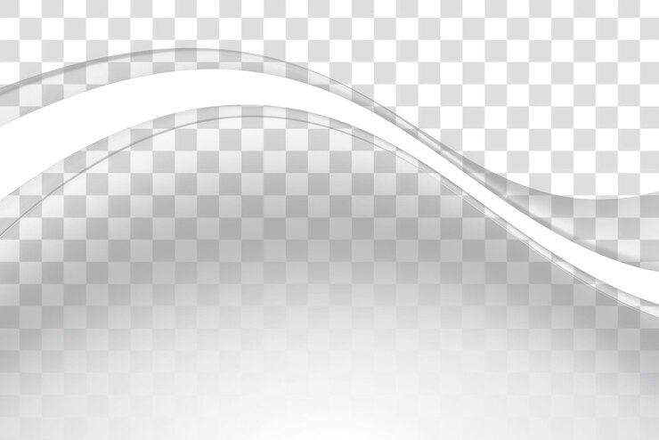 PSD png fundo transparente de onda cinzenta elegante