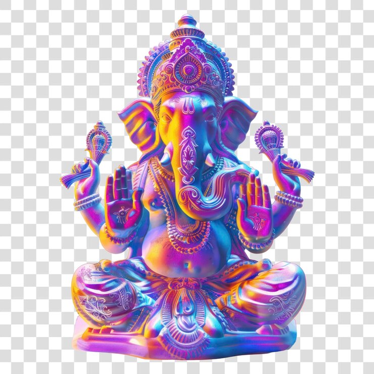 PSD png ganesh dios indio arte estatua de ganesh