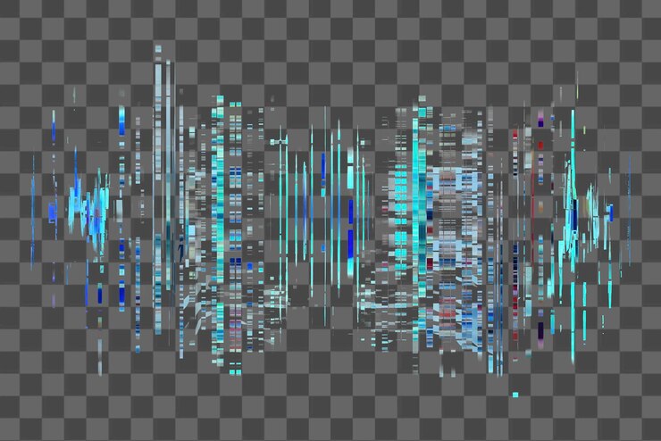 PSD png-glitch-element-effekt durchsichtiger hintergrund
