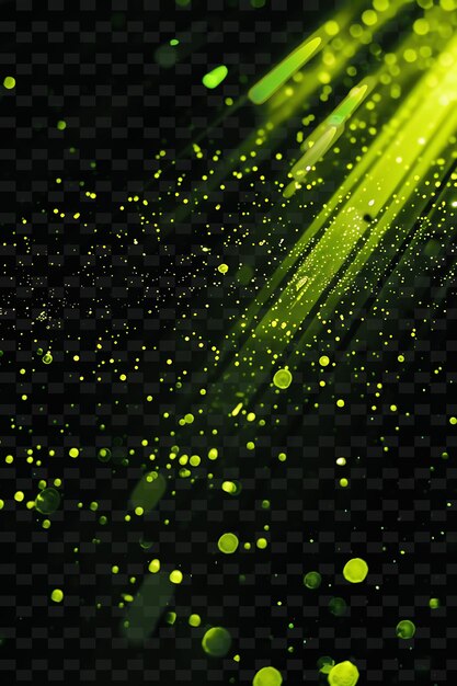 PSD png glowstick light rays com luz química e verde amarelo co neon transparente colecções y2k