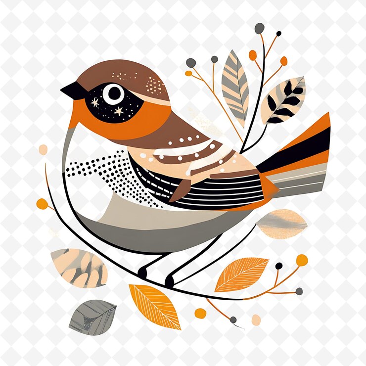 PSD png gorrillo feliz con formas de nido esparcidas por toda la tierra una ilustración plana personaje lindo
