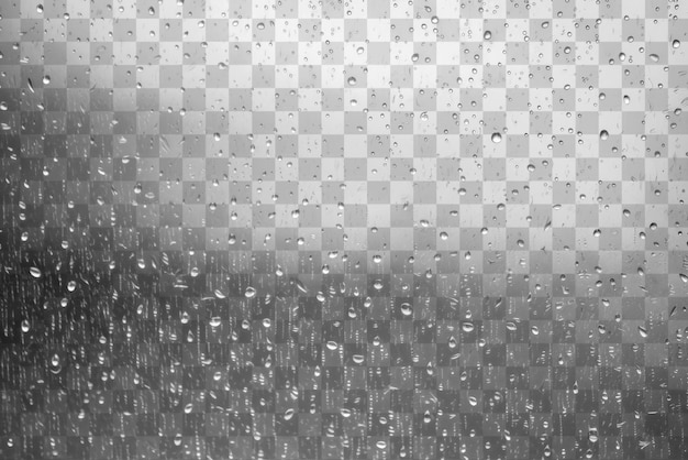 PNG Gouttes de pluie sur le fond de la fenêtre nature transparente