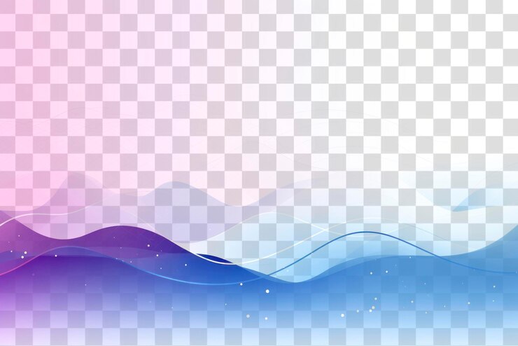 PSD png gradiente de onda abstracto vibrante fondo transparente