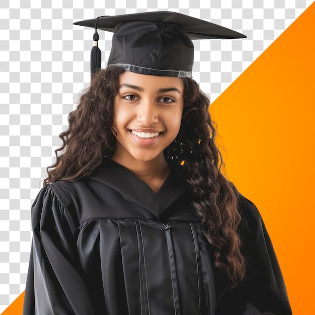 PNG Graduado feliz com roupa de boné
