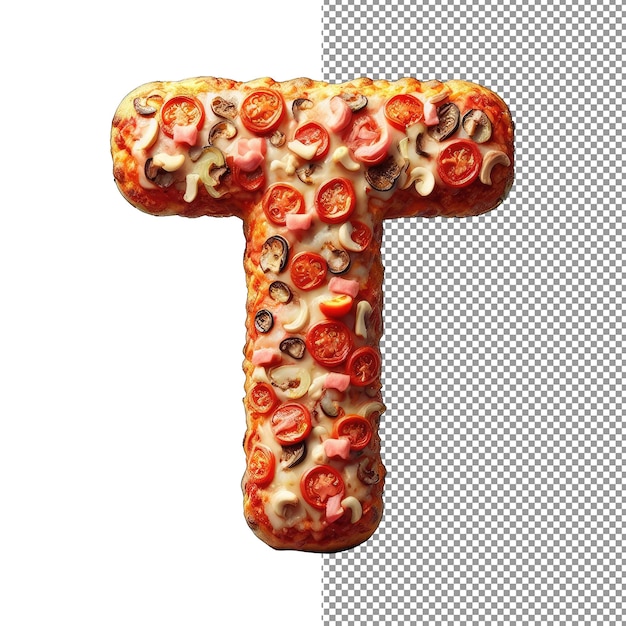 Png gráfico de las letras de la pizza crujiente