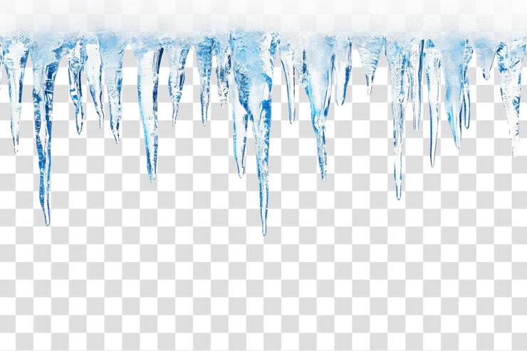 PSD png hielo azul pastel hielo al aire libre naturaleza