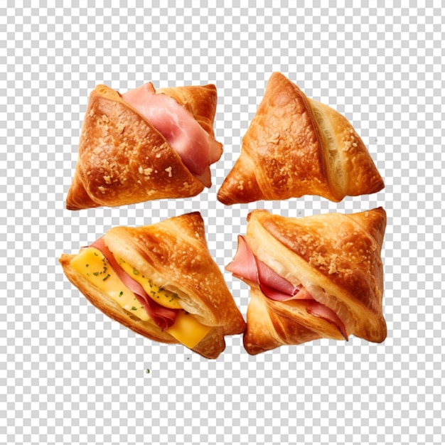 PSD png himbeerkäse-croissant psd