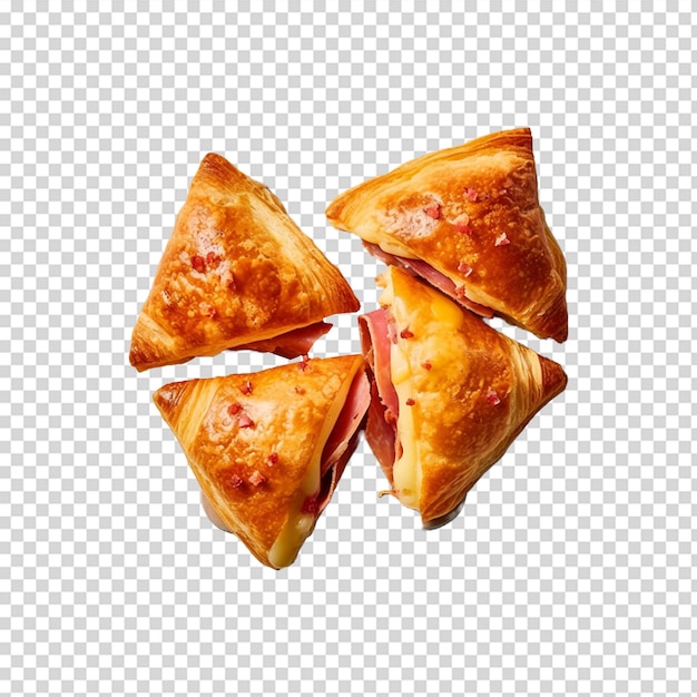 PSD png himbeerkäse-croissant psd