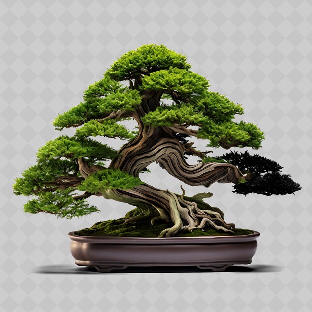 Png hinoki cipreste bonsai árvore de cedro escama de vaso como folhas fragr transparente decoração de árvores diversas