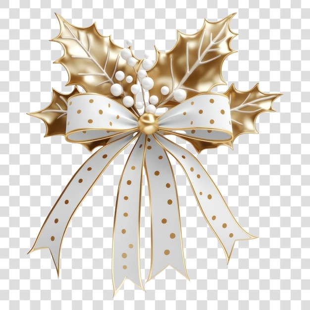 PNG Holly deixa ilustração de Natal festiva