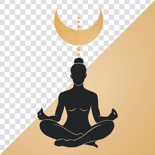 Png homem espiritual meditação remix fundo transparente