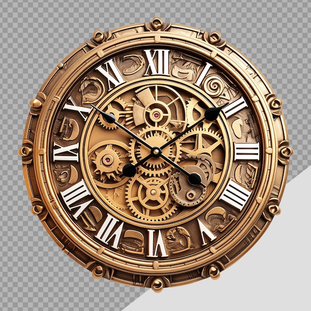 PSD png d'horloge isolé sur fond transparent