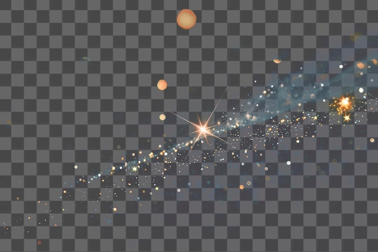 PSD png illuminazione sfondo di stelle cadenti astronomia fuochi d'artificio