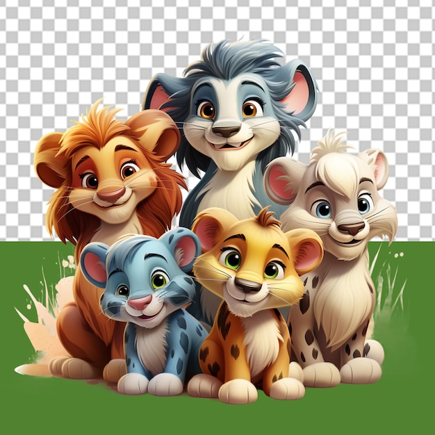 PSD png-illustration des tages der wildtiere