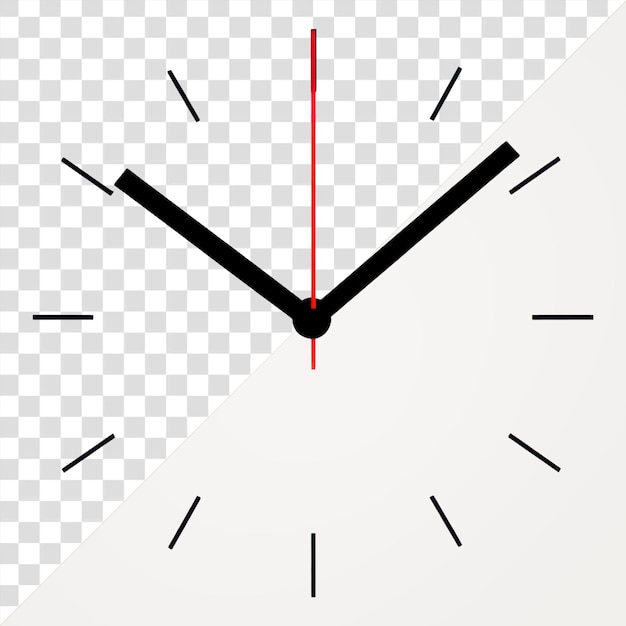 png illustration of the clock hands minimalist design second