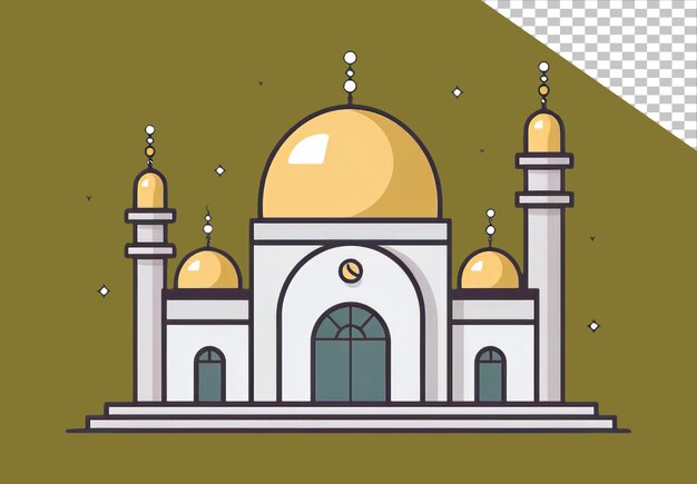 Png ilustração de construção de mesquita isolada em fundo transparente