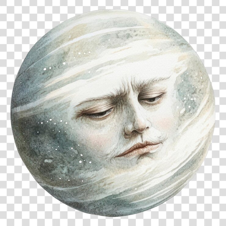 PSD png ilustração do planeta urano espaço celeste
