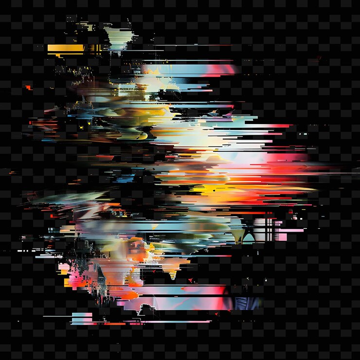 PSD png industrial glitch con texturas metálicas formas abstractas e ilustración textura de fondo