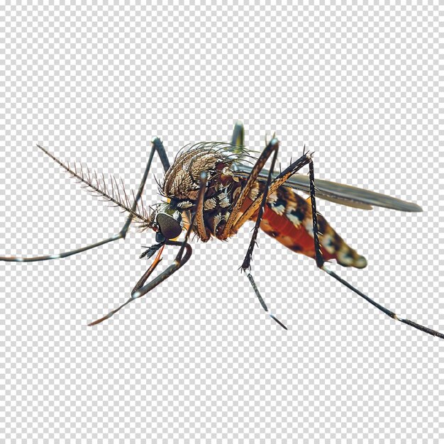 Png isolado de mosquito em fundo transparente para o dia da dengue