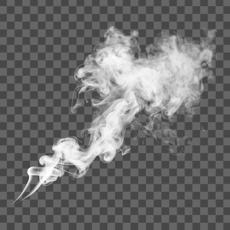 PSD png isolato forma minima semplice effetto fumo animale pesce squalo