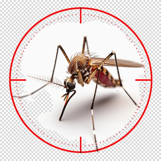 PSD png isolé de moustique sur fond transparent pour la journée de la dengue