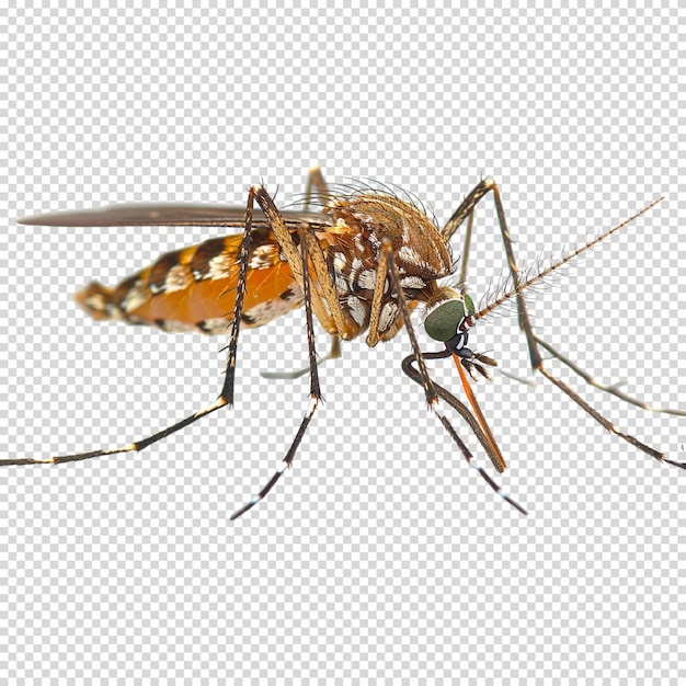 PSD png isolé de moustique sur fond transparent pour la journée de la dengue