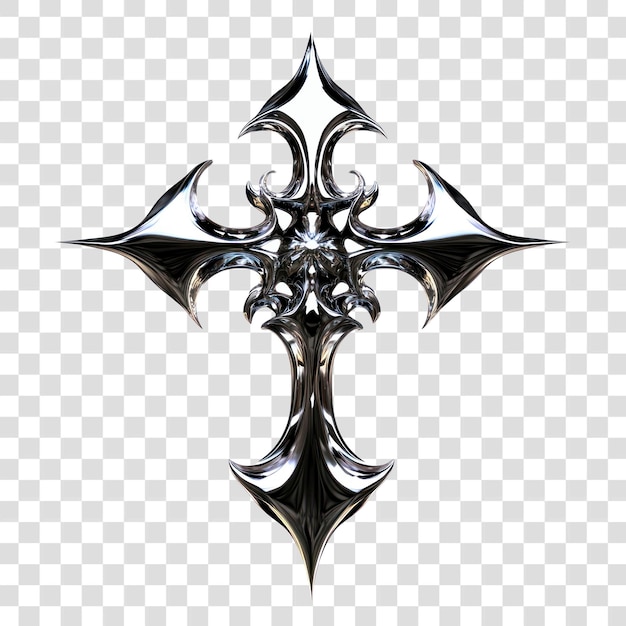 PNG-Kreuz-Symbol gotisches Design