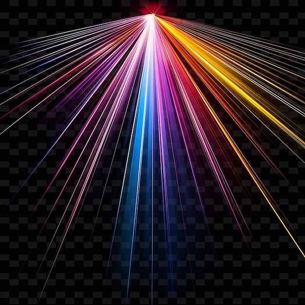 PSD png laser muestra rayos de luz con luz dinámica y colecciones transparentes de e neon multicolores y2k