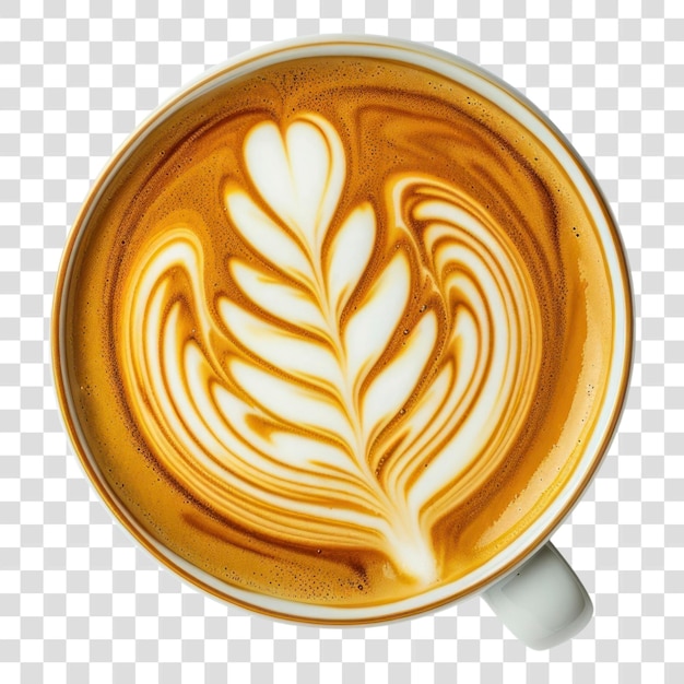 PNG Latte Art Kaffee in einer Tasse Latte Getränk Getränk