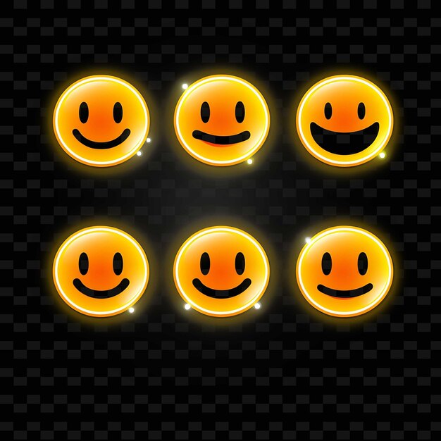 Png laughing face icon emoji con alegre hilarante amusado y li líneas de neón y2k forma llamativa