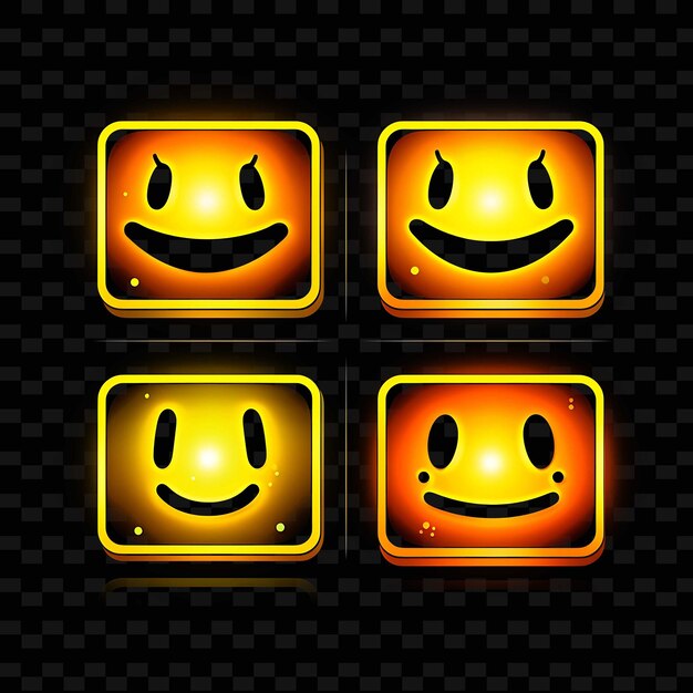 Png Laughing Face Icon Emoji mit Joyful Hilarious Amused und Li Neon Lines Y2K Form auffällig