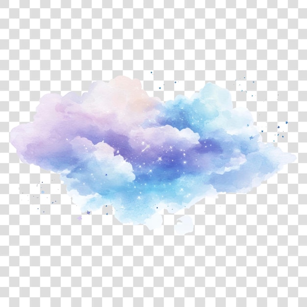 PNG Lueur cosmique éthérée Aquarelle éthérée rêveuse