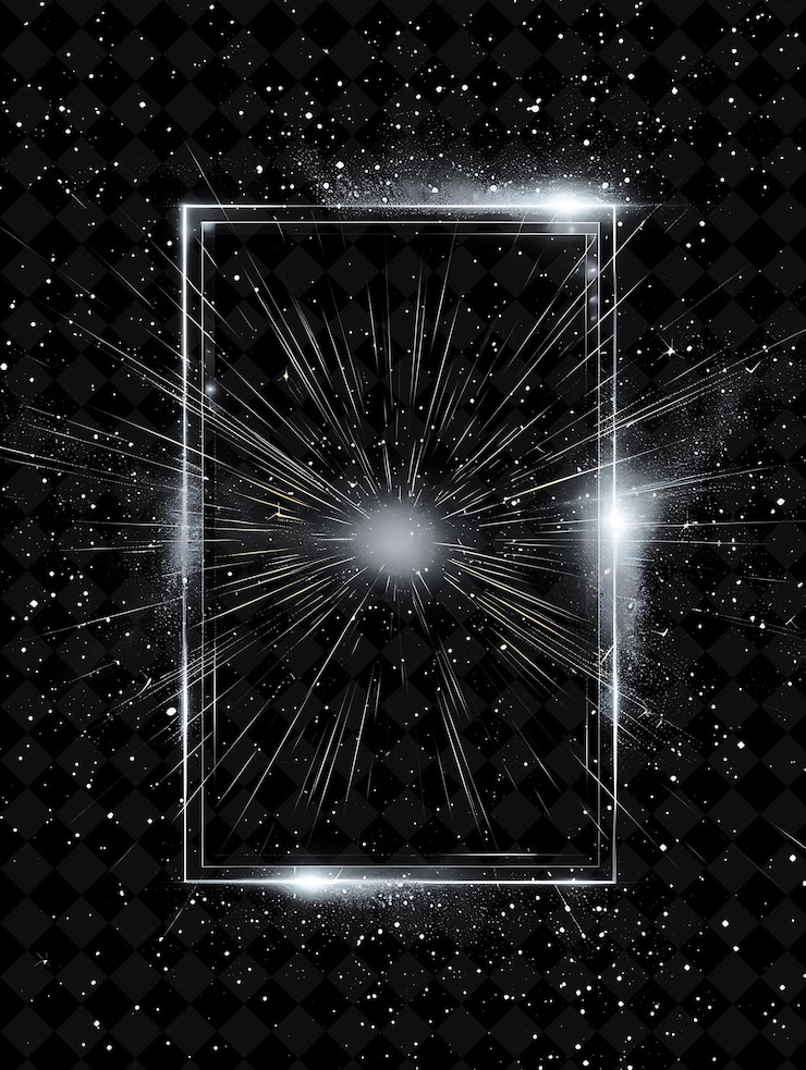PSD png luminous starburst frame design com bitcoin e starburest p y2k forma de neon em fundo escuro