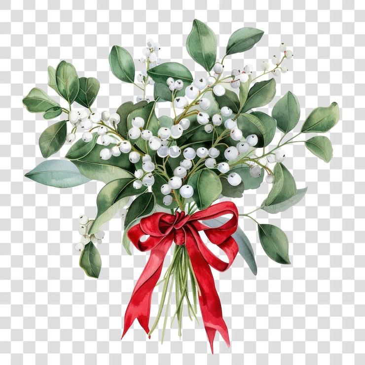 PSD png-mistletoe-bouquet-kunst-illustrationsband