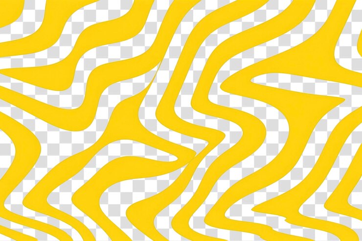 PSD png modèle blanc et jaune ligne abstraite générée par l'ia image par rawpixel