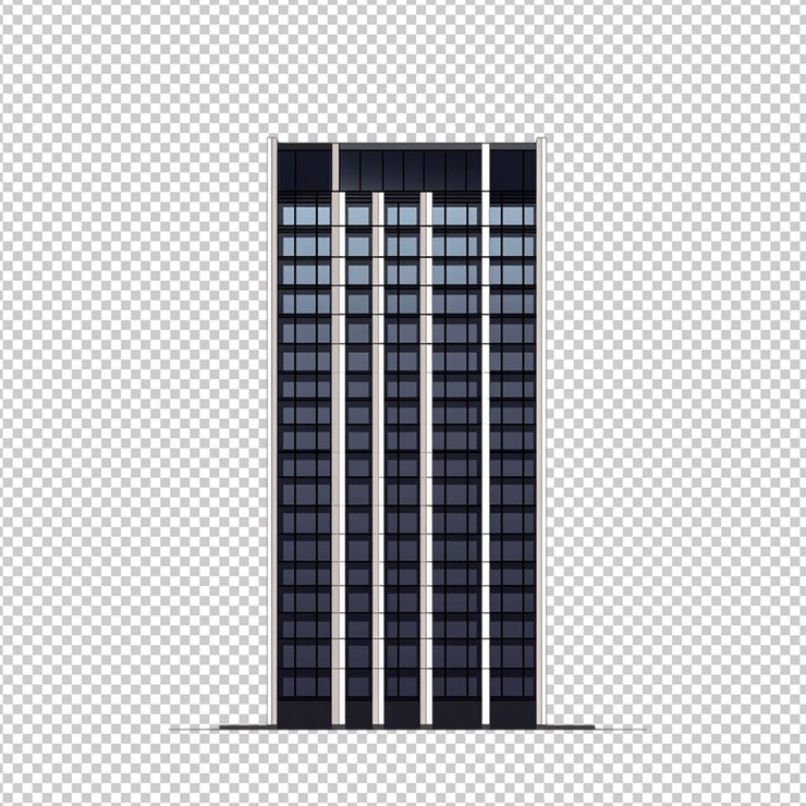 PSD png moderne hochhausarchitektur