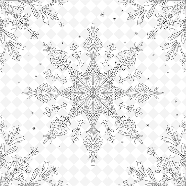 PSD png nature collage frames desenhos de fundo limpo com flores de animais e elementos de arte de linha
