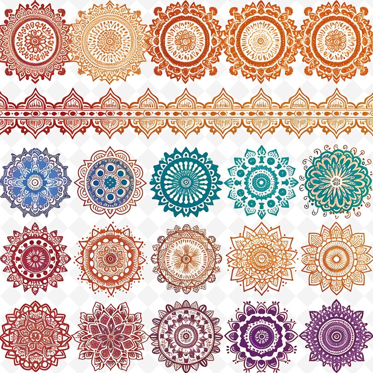 PSD png nature collage frames desenhos de fundo limpo com flores de animais e elementos de arte de linha