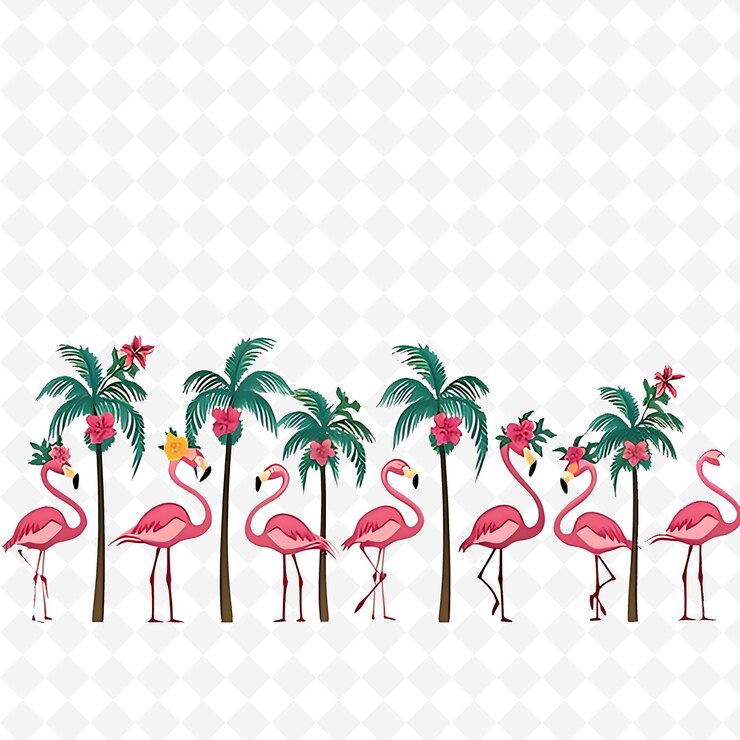 PSD png nature collage frames disegni di sfondo puliti con elementi artistici di fiori e linee animali