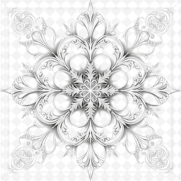 PNG Nature Collage Frames Diseños de fondo limpio con flores de animales y elementos de arte de líneas