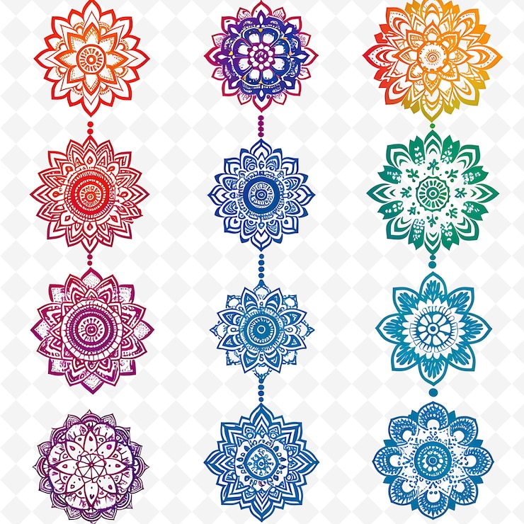 PSD png nature collage frames diseños de fondo limpio con flores de animales y elementos de arte de líneas