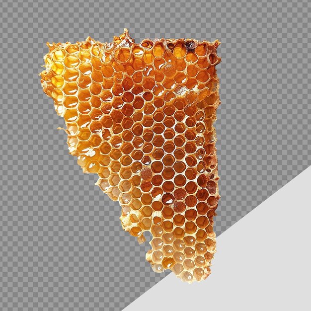 PSD png de nid d'abeille isolé sur un fond transparent