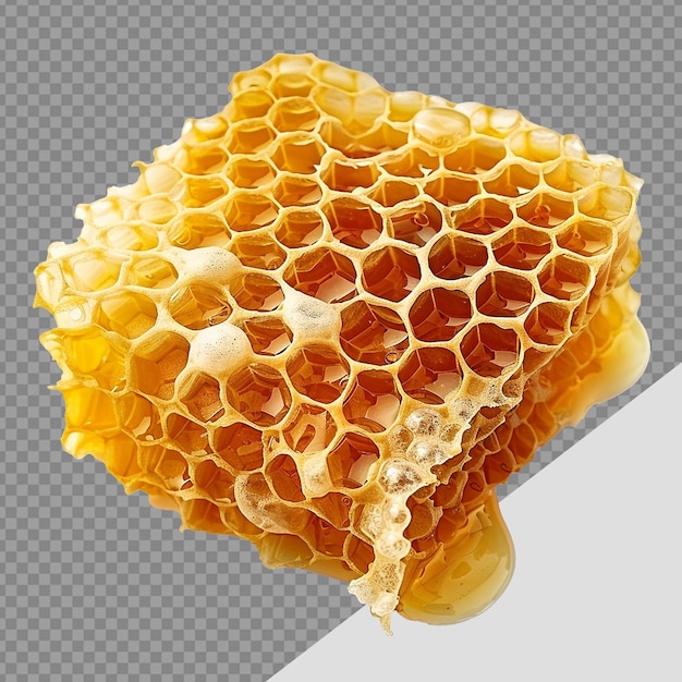 PSD png de nid d'abeille isolé sur un fond transparent