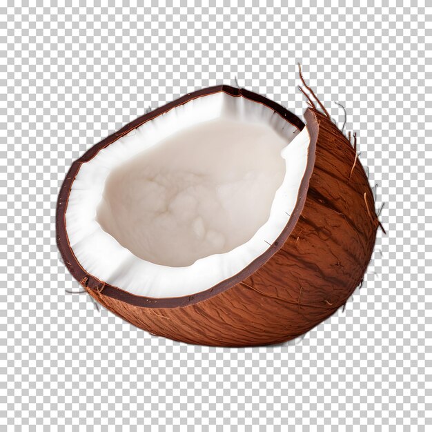 Png De Noix De Coco Isolé Sur Un Fond Transparent