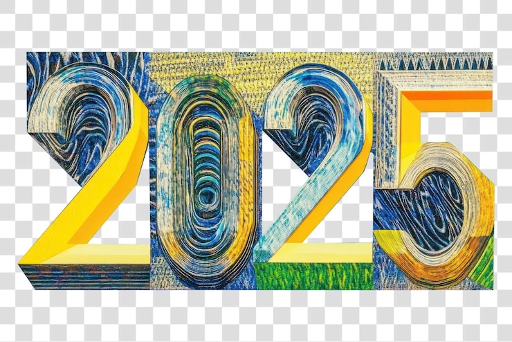 PSD png numeri testo illustrazione creativa