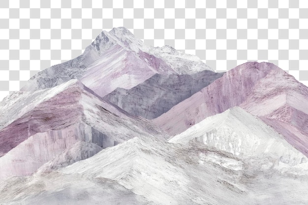 PNG Paesaggio natura di montagna illustrazione contemporanea